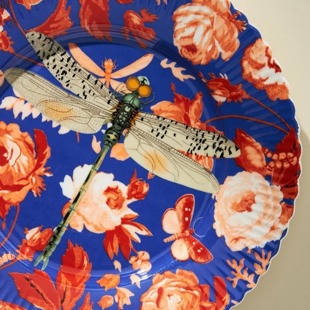 Anthropologie Athalia Dragon Fly Dessert Plate - Picture 2 of 2